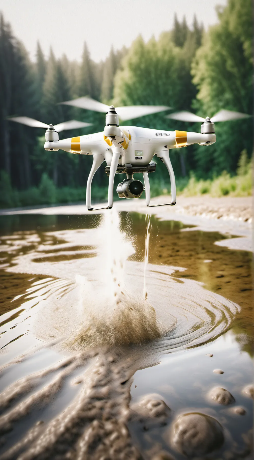 ai character: murder drones snow background