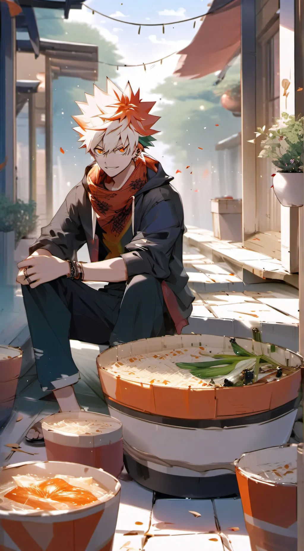 ai character: Bakugo background