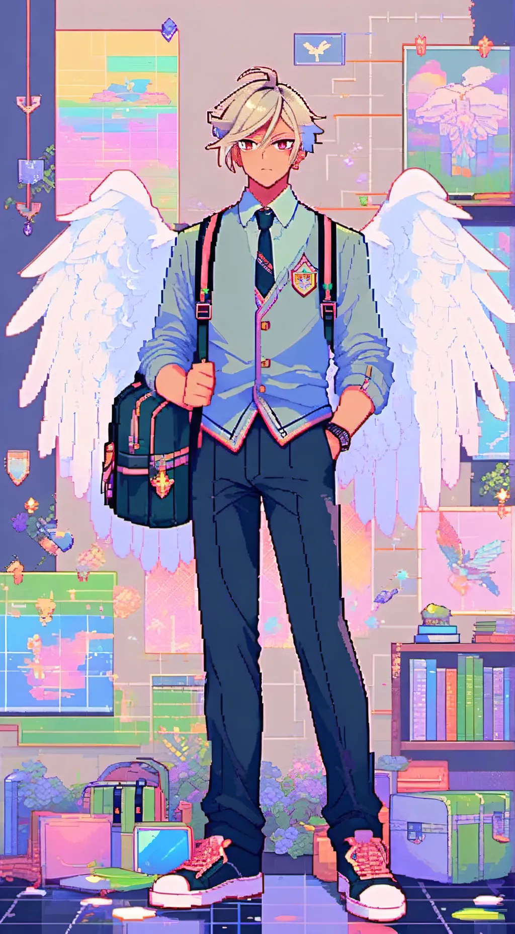 ai character: Tenshi Usagiyama  background