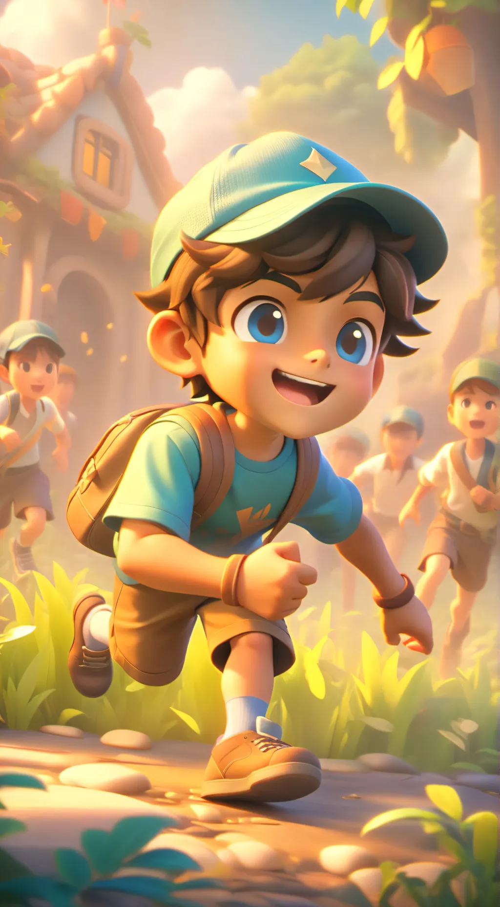 ai character: Nicky  background