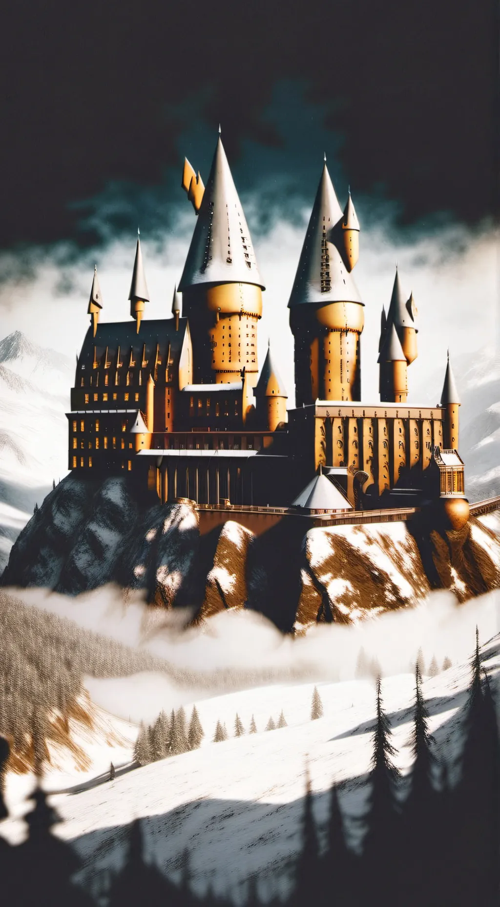 ai character: hogwarts blizzard  background