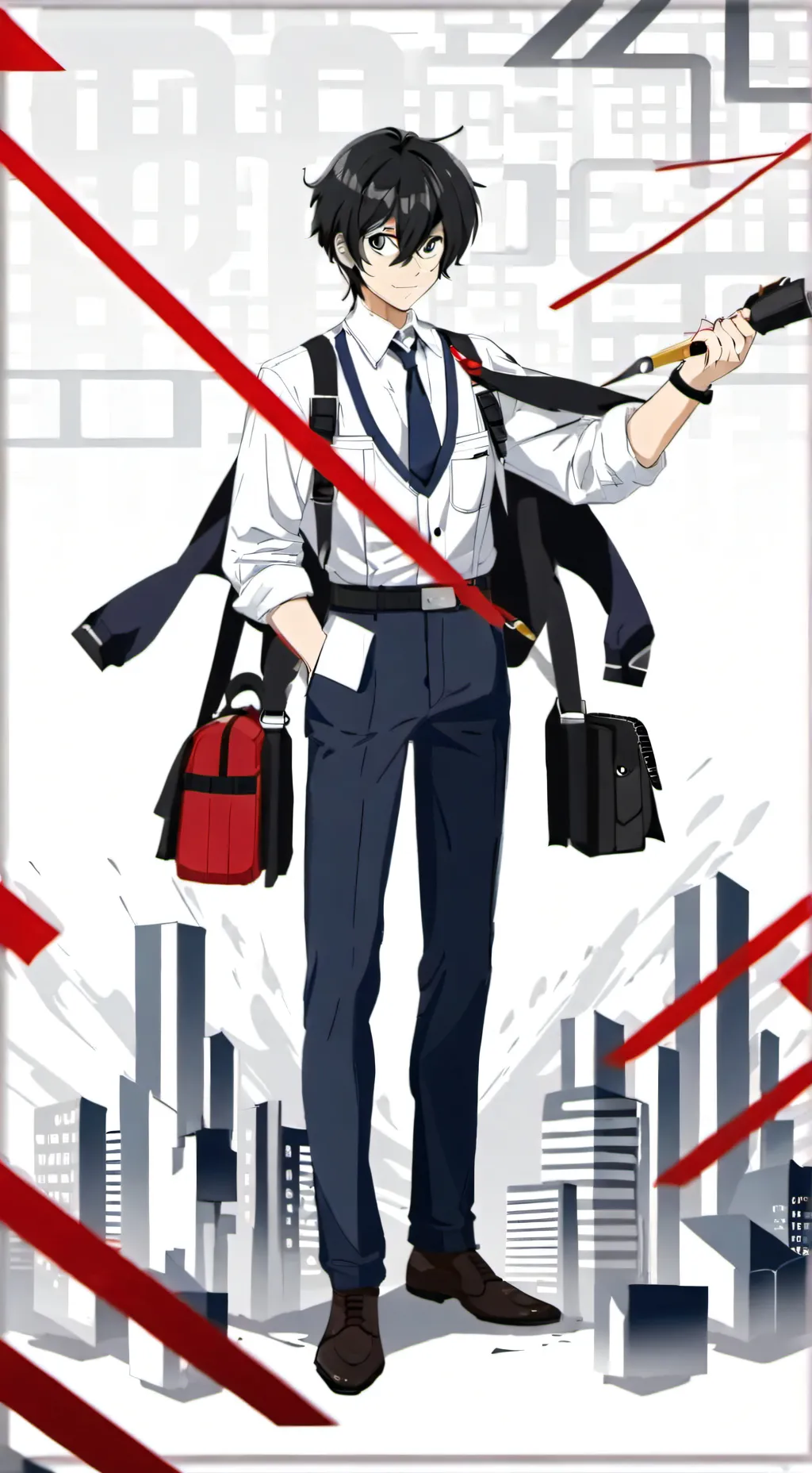 ai character: Miya Reki langa background