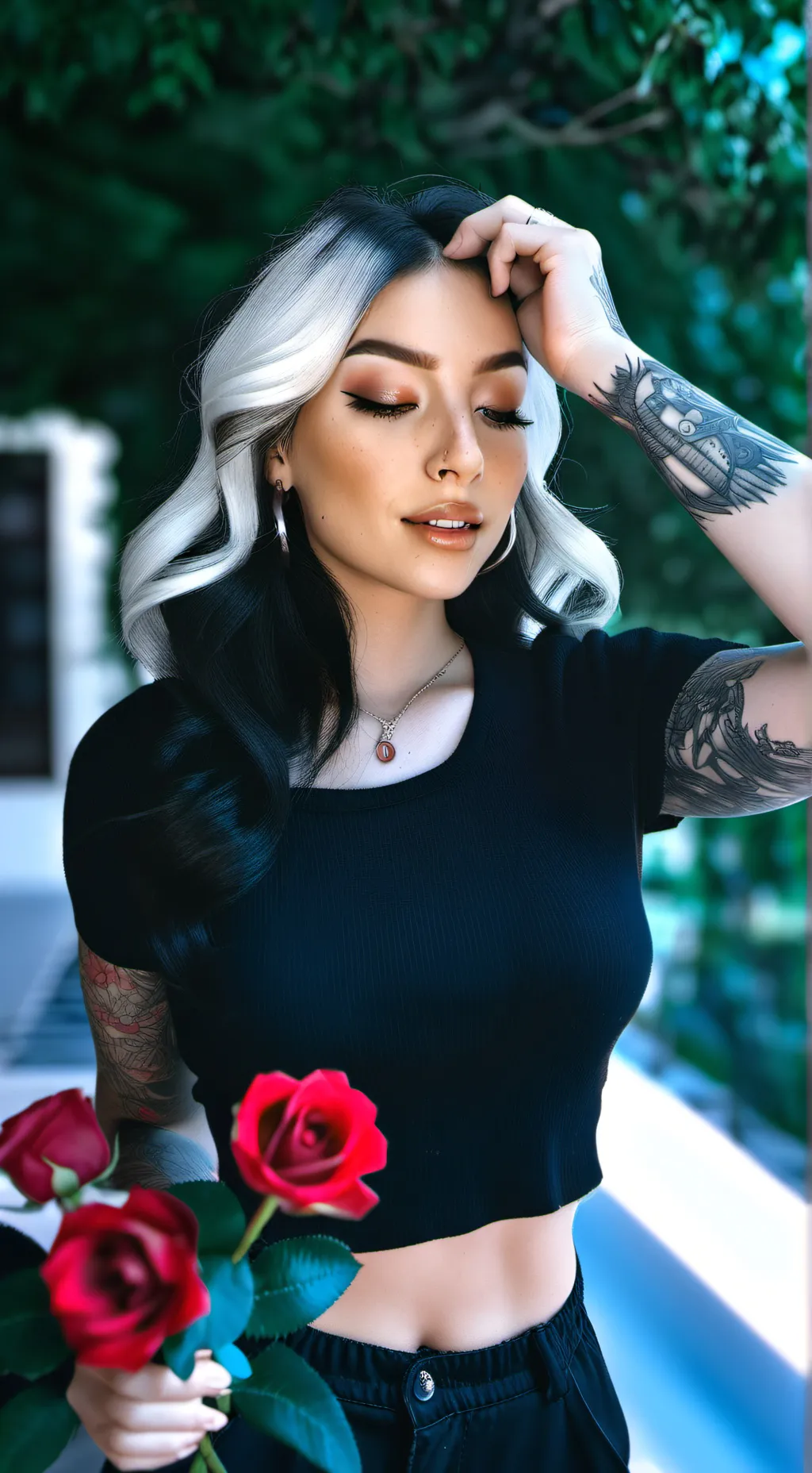 ai character: Amanda  background