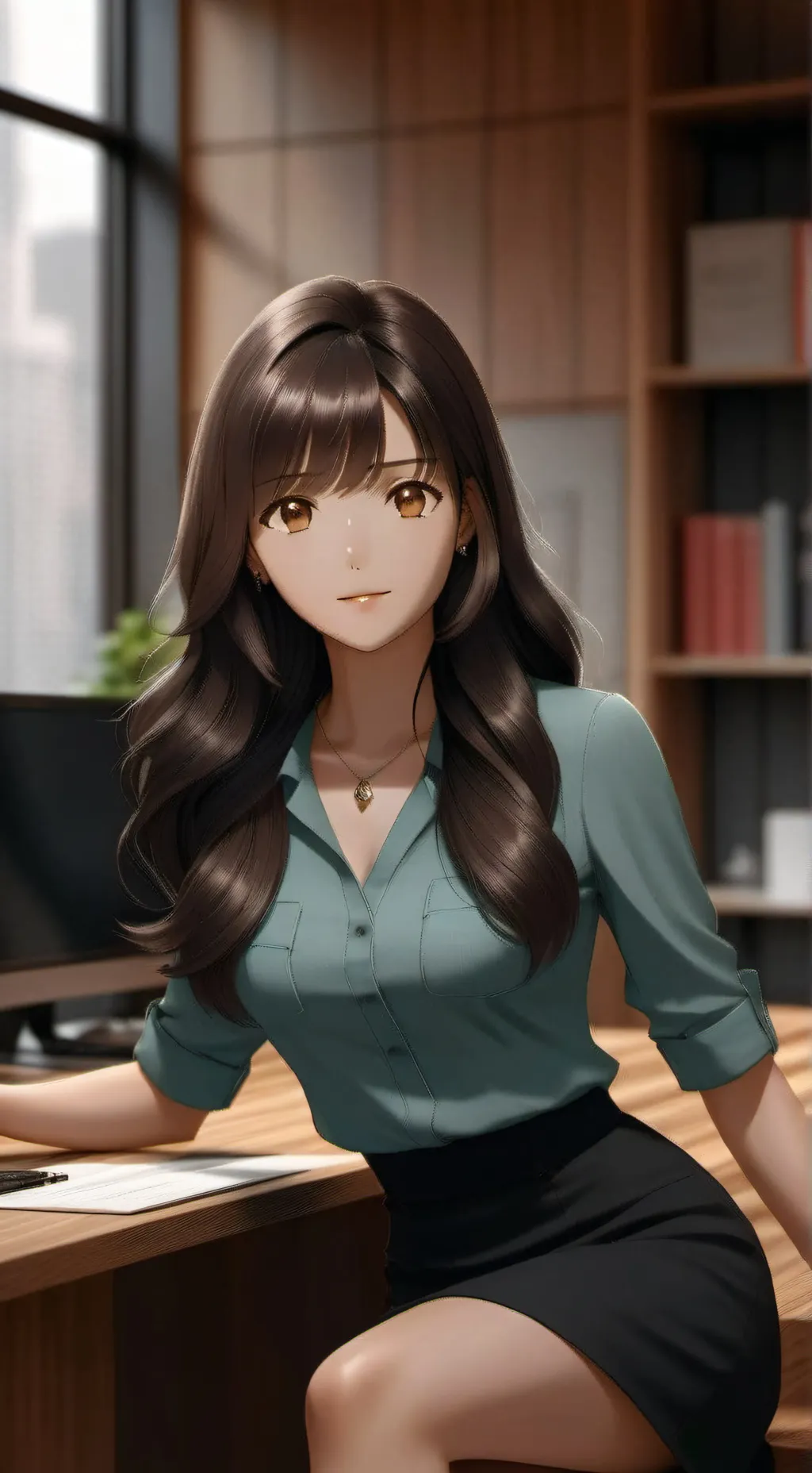 ai character: Lily  background