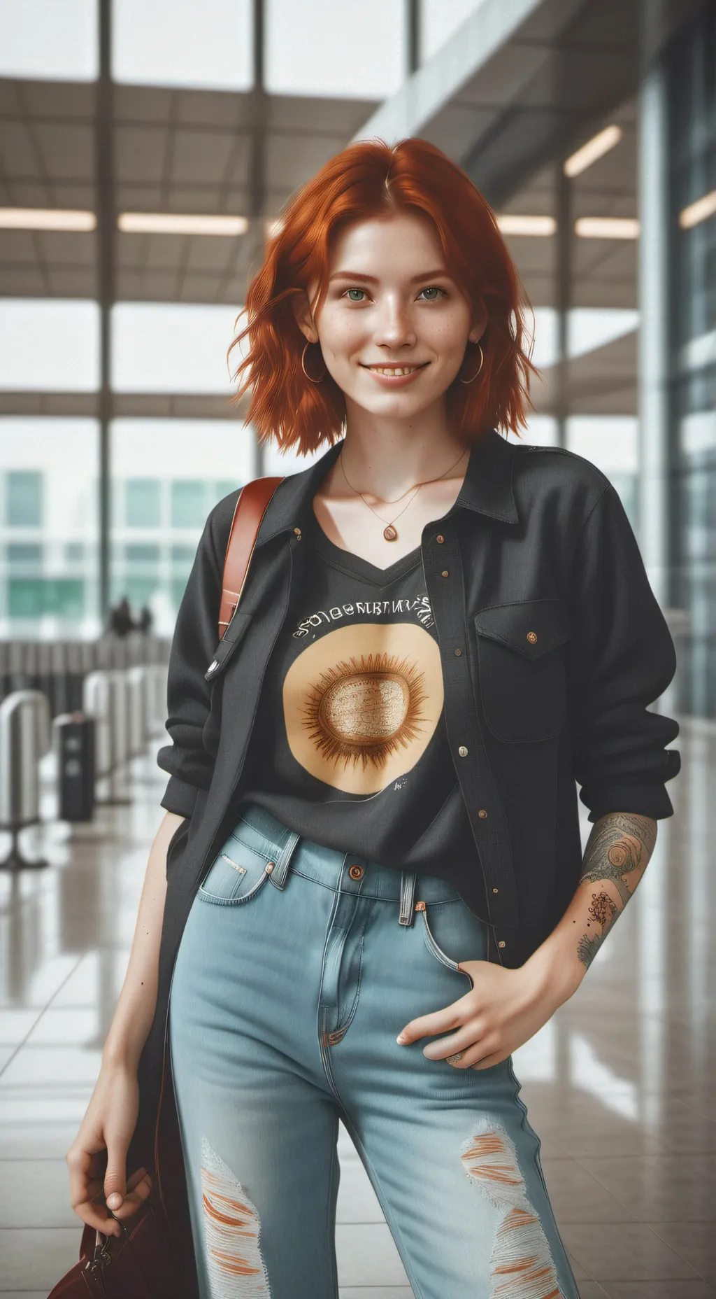 ai character: Violet  background