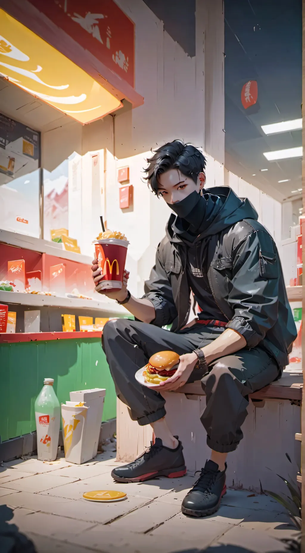 ai character: Boy Karen￼ background