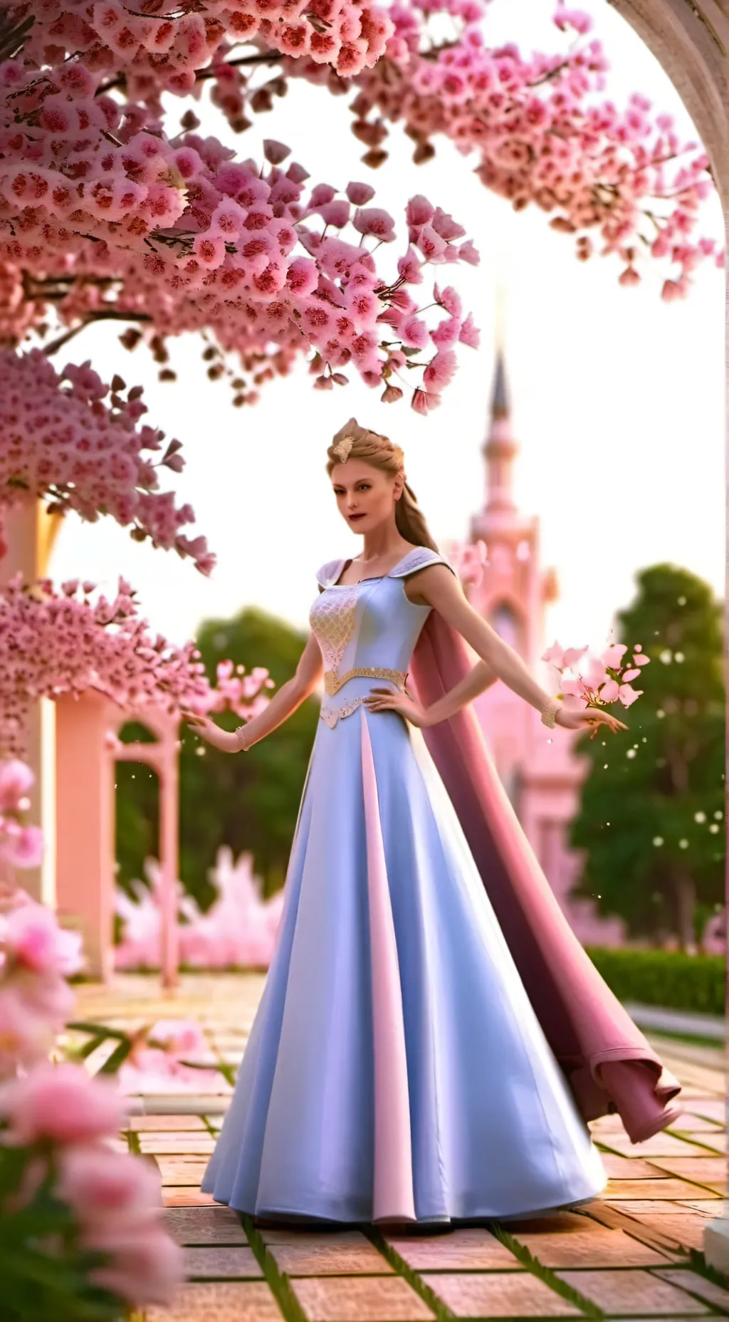 ai character: Princess Glinda background