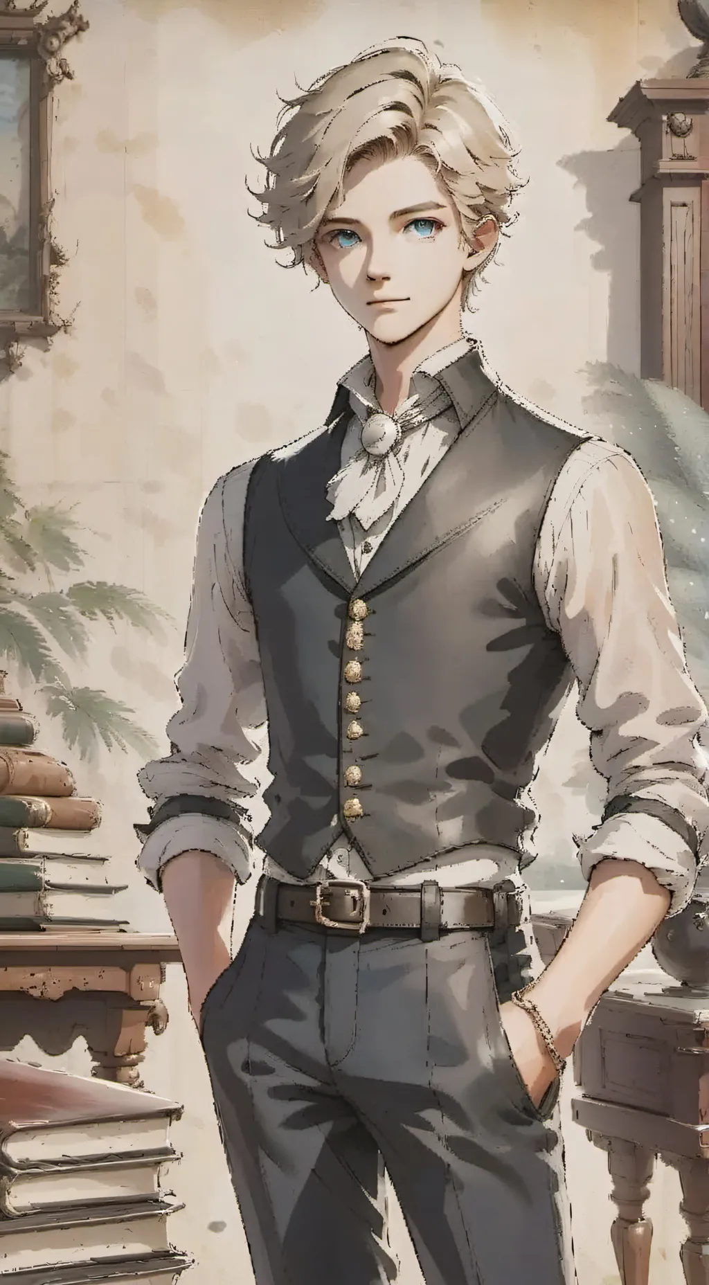 ai character: draco malfoy  background