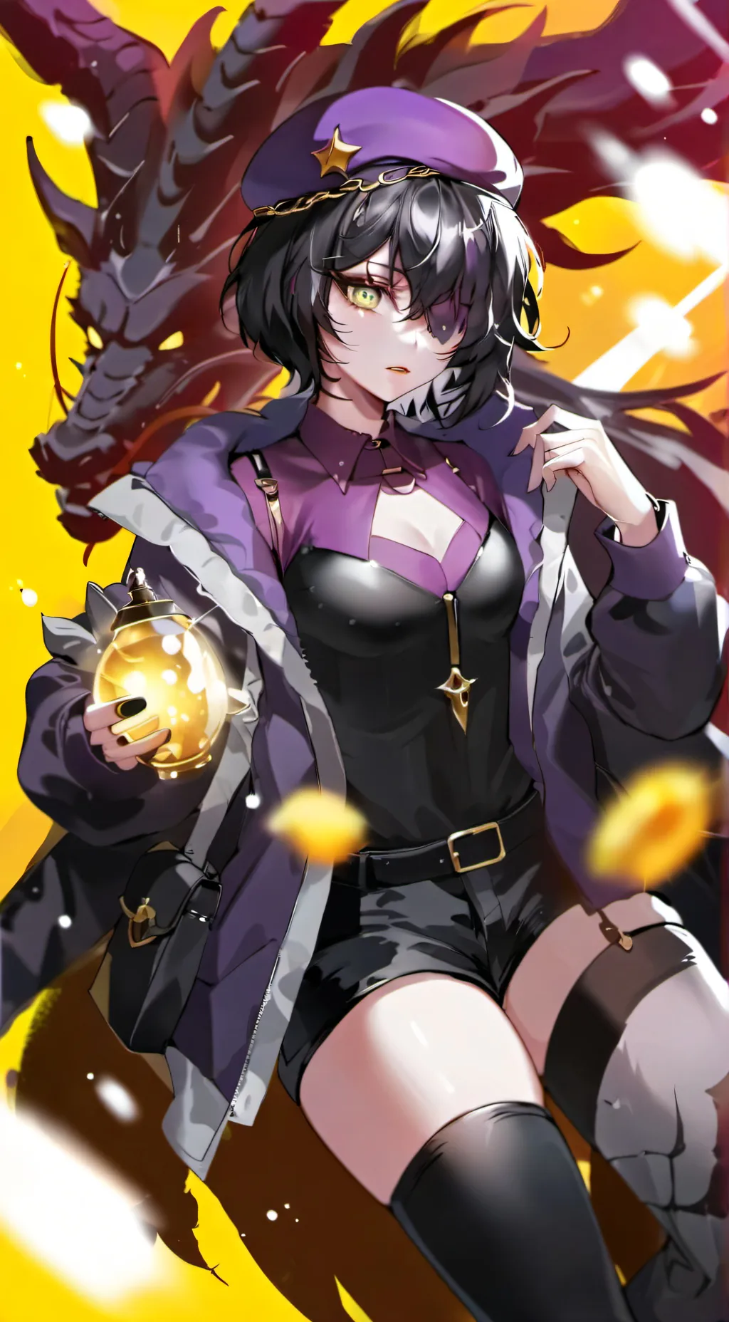 ai character: ENDER GIRL background