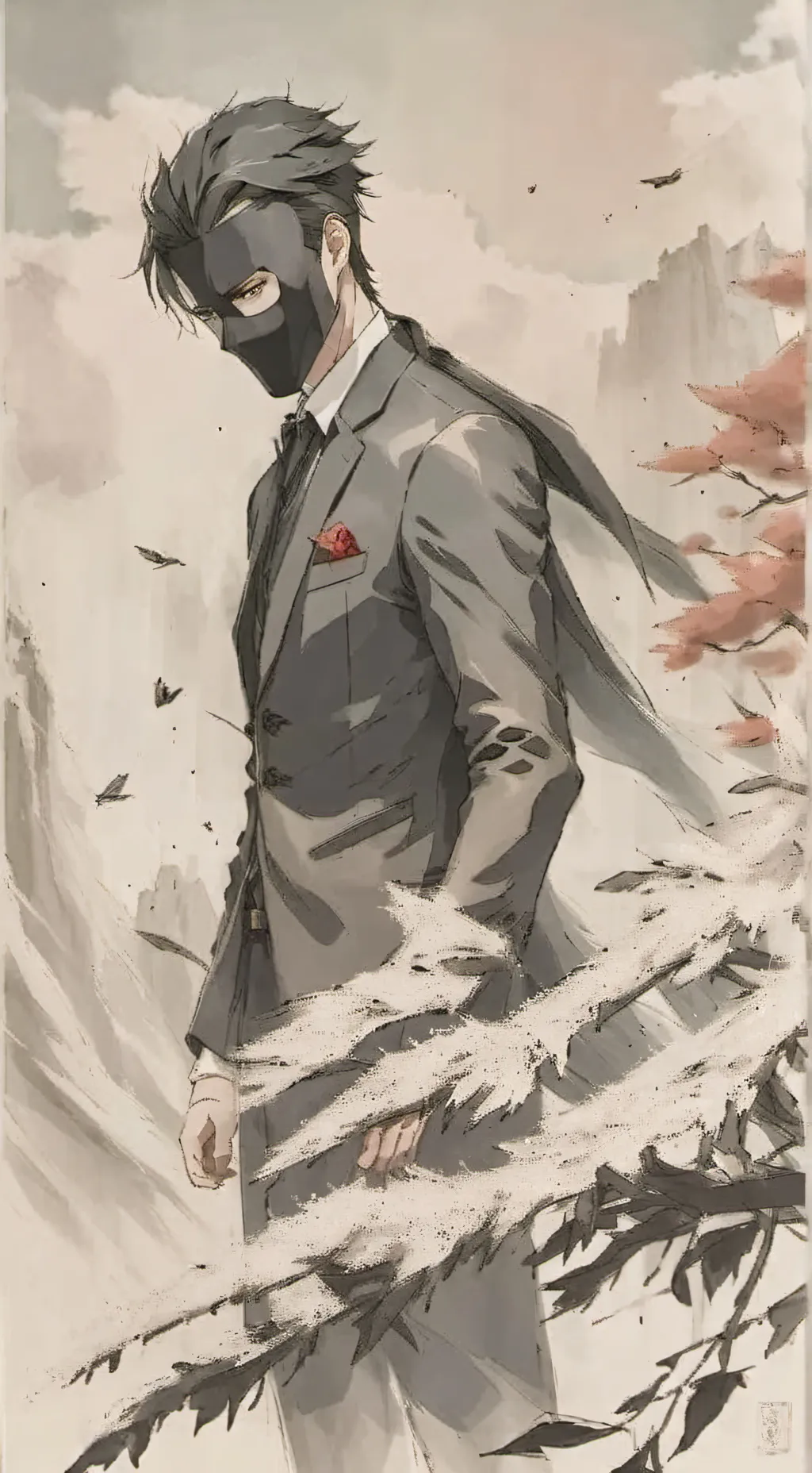 ai character: squid game  background