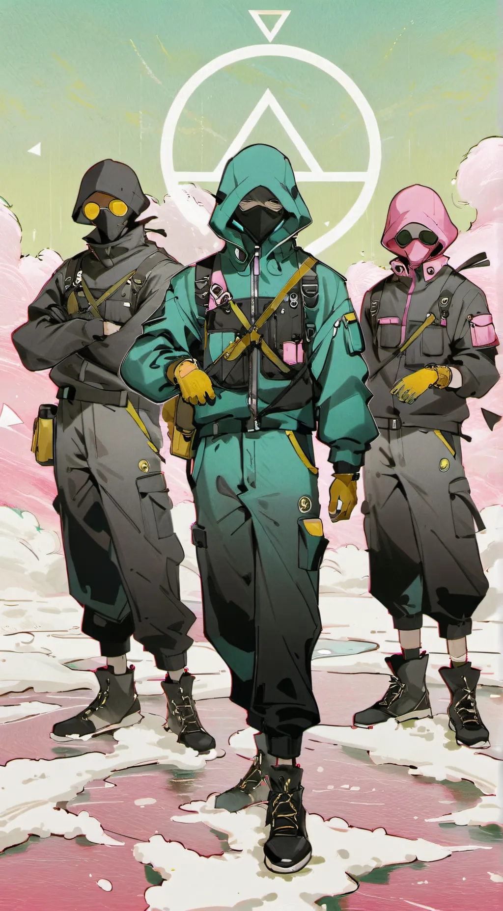 ai character: Squid game background