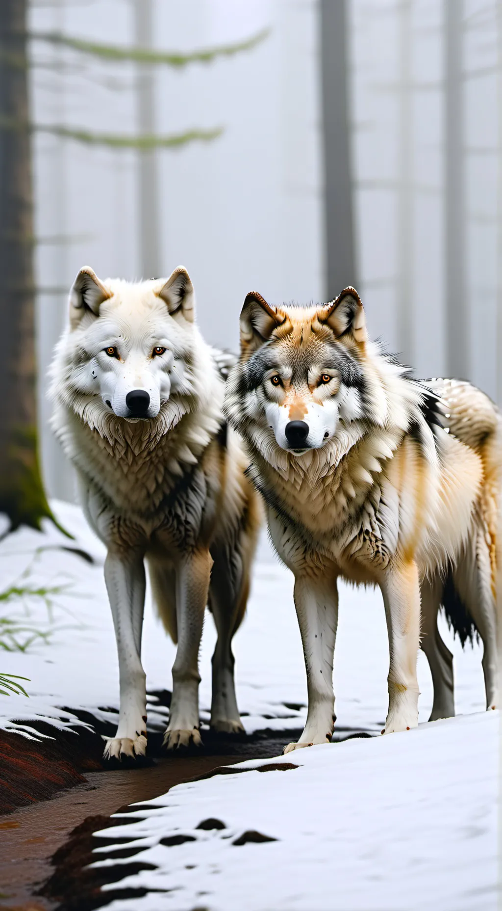 ai character: snowy x kuri  background