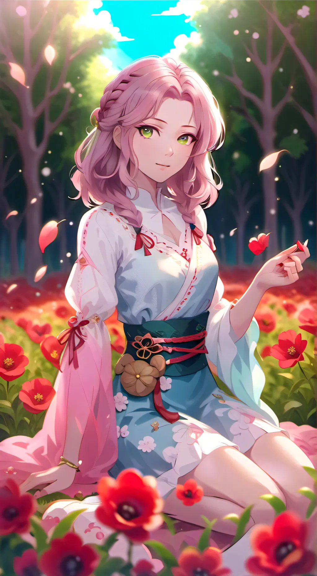 ai character: akira sakura background