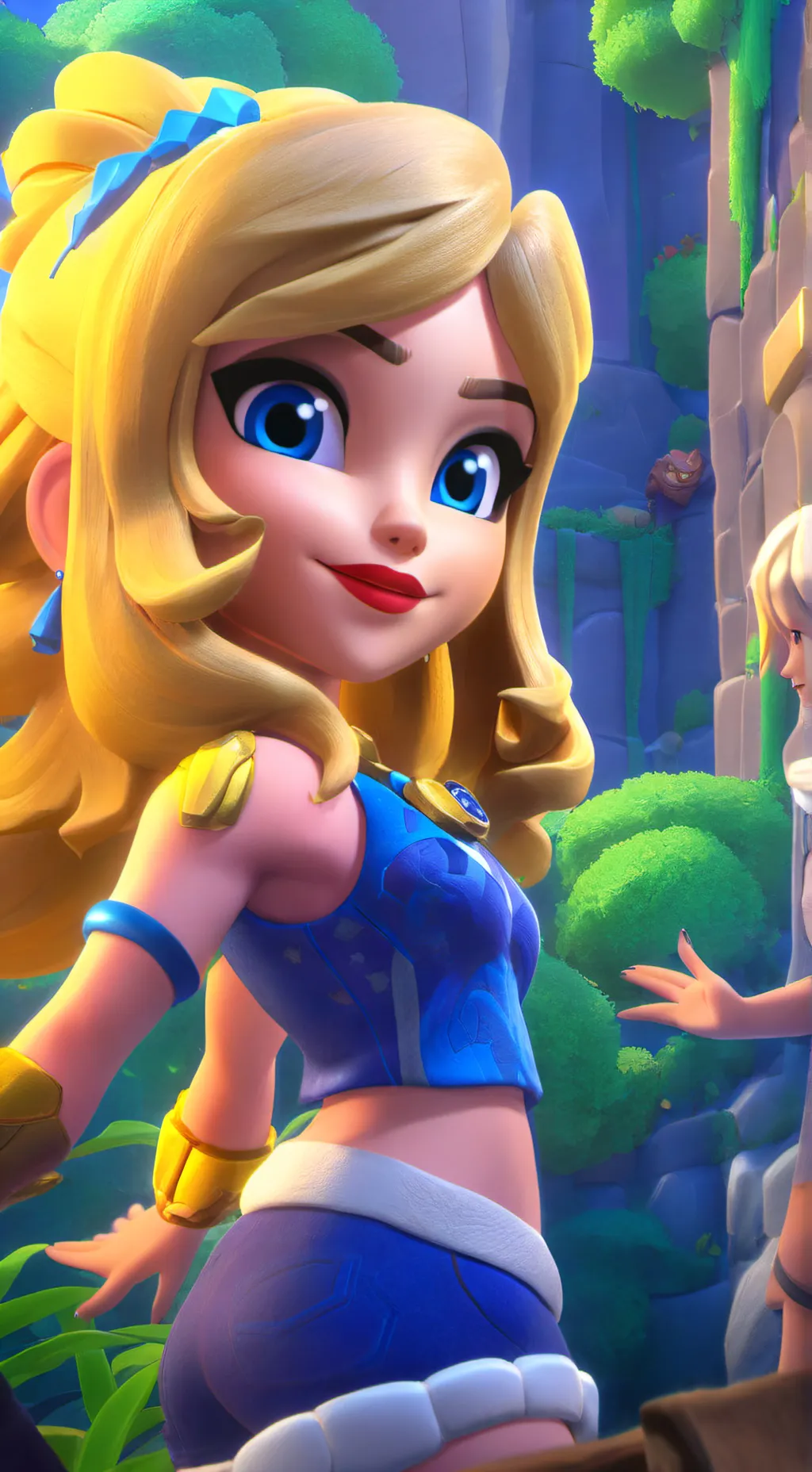 ai character: /Violet background