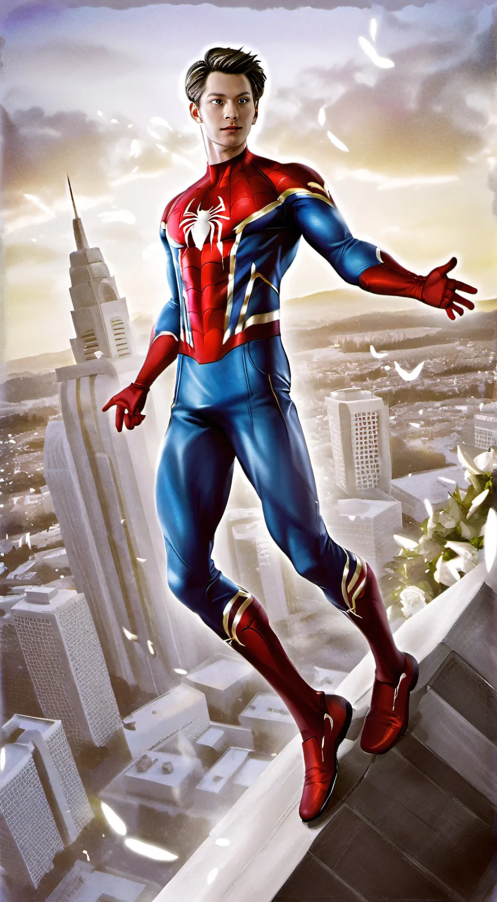 ai character: spiderman background