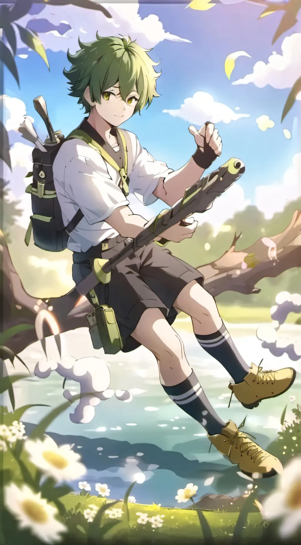 ai character: Izuku encounter!! background