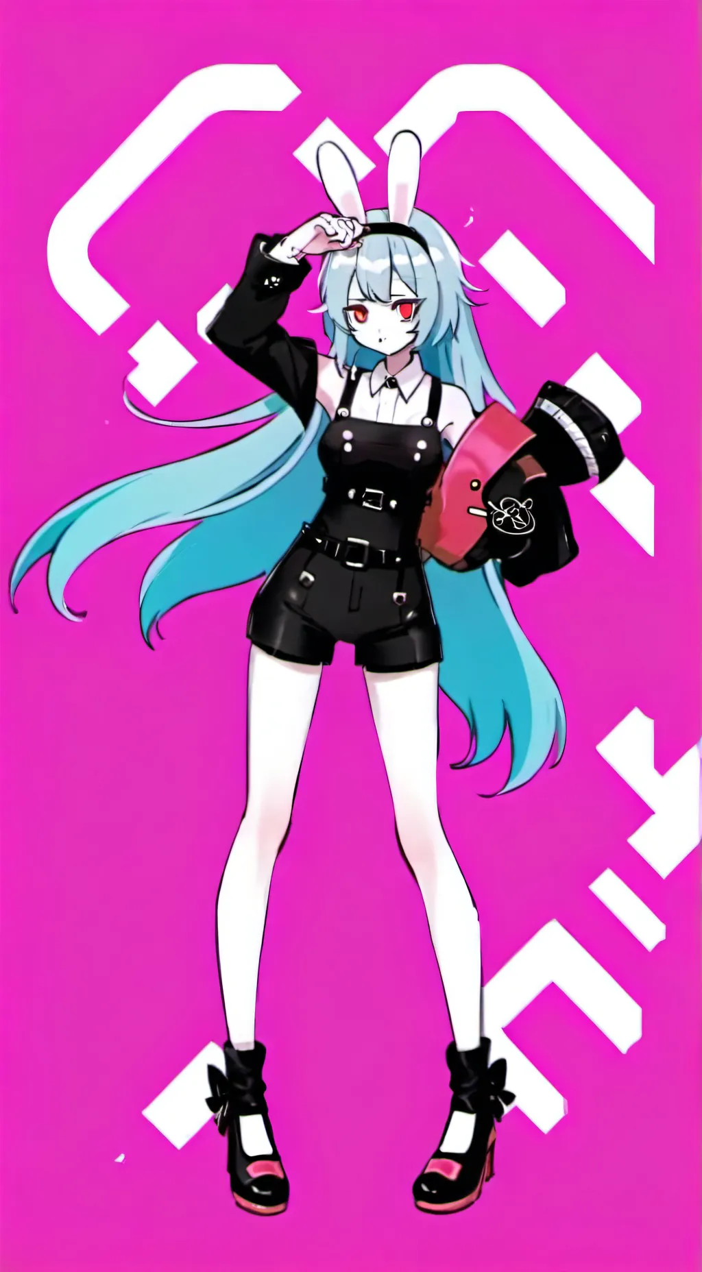 ai character: Rabbit hole miku background