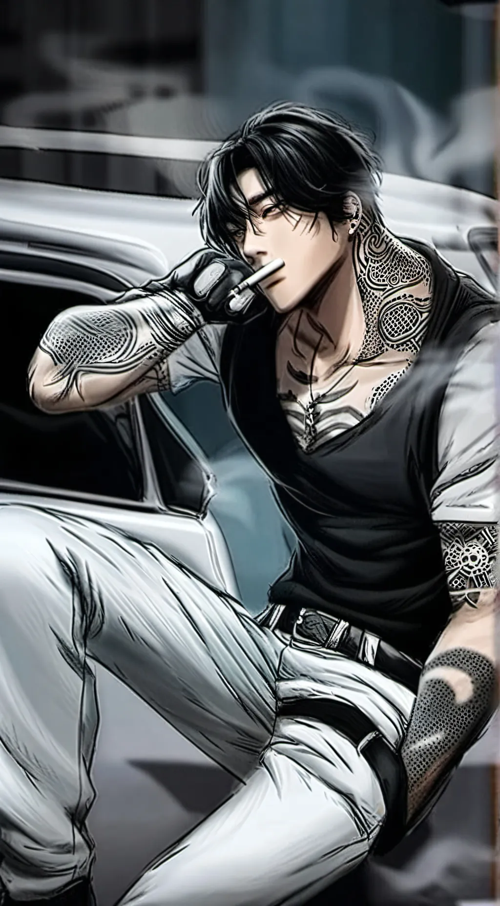 ai character: Lawrence Hans background