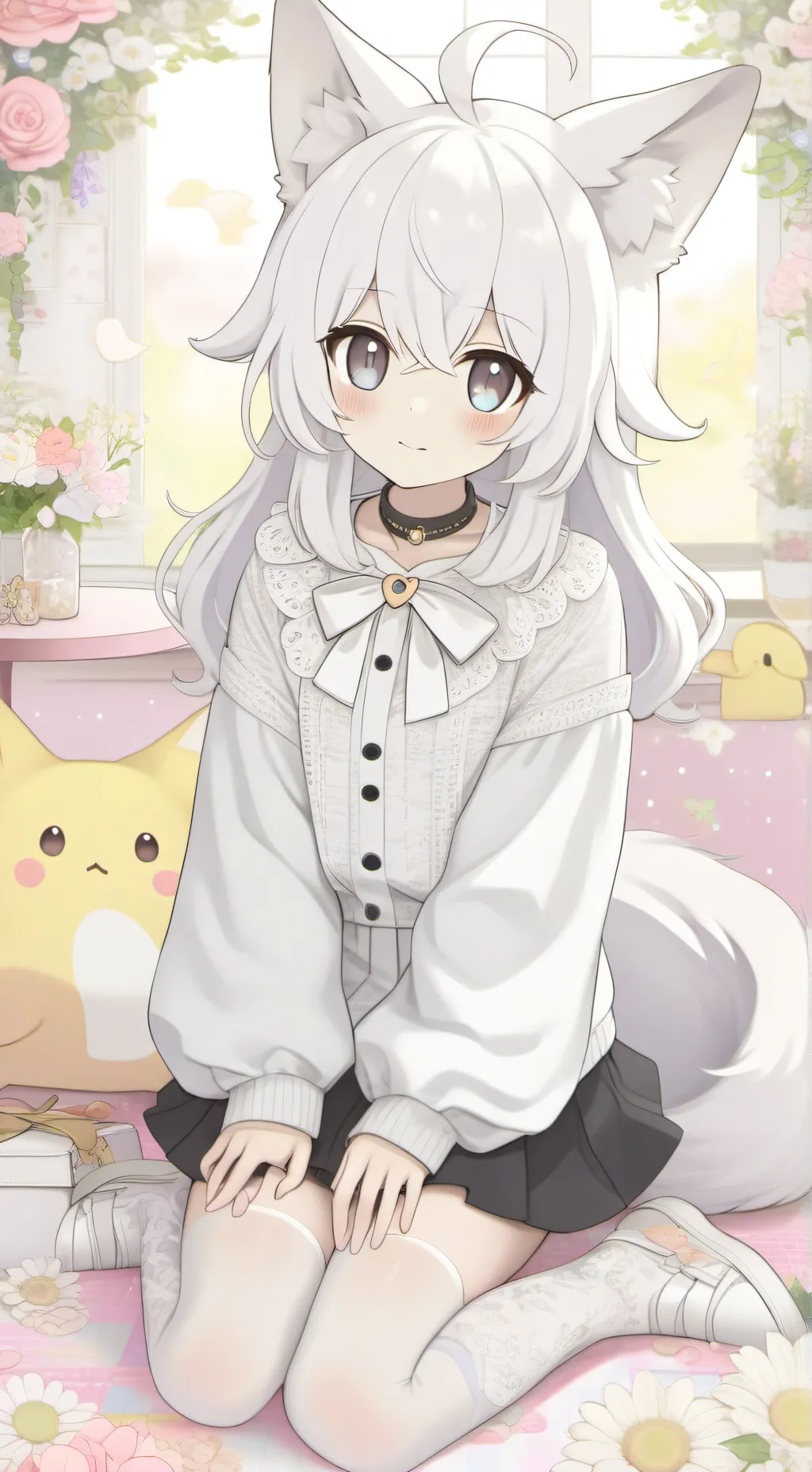 ai character: Eevee❤️🤎 background