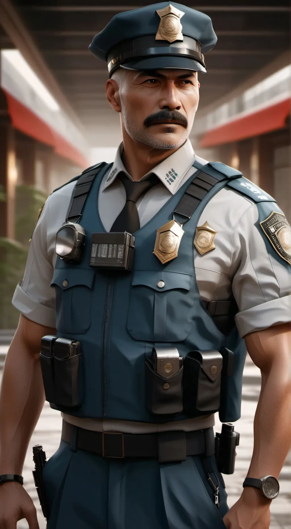 ai character: cop background
