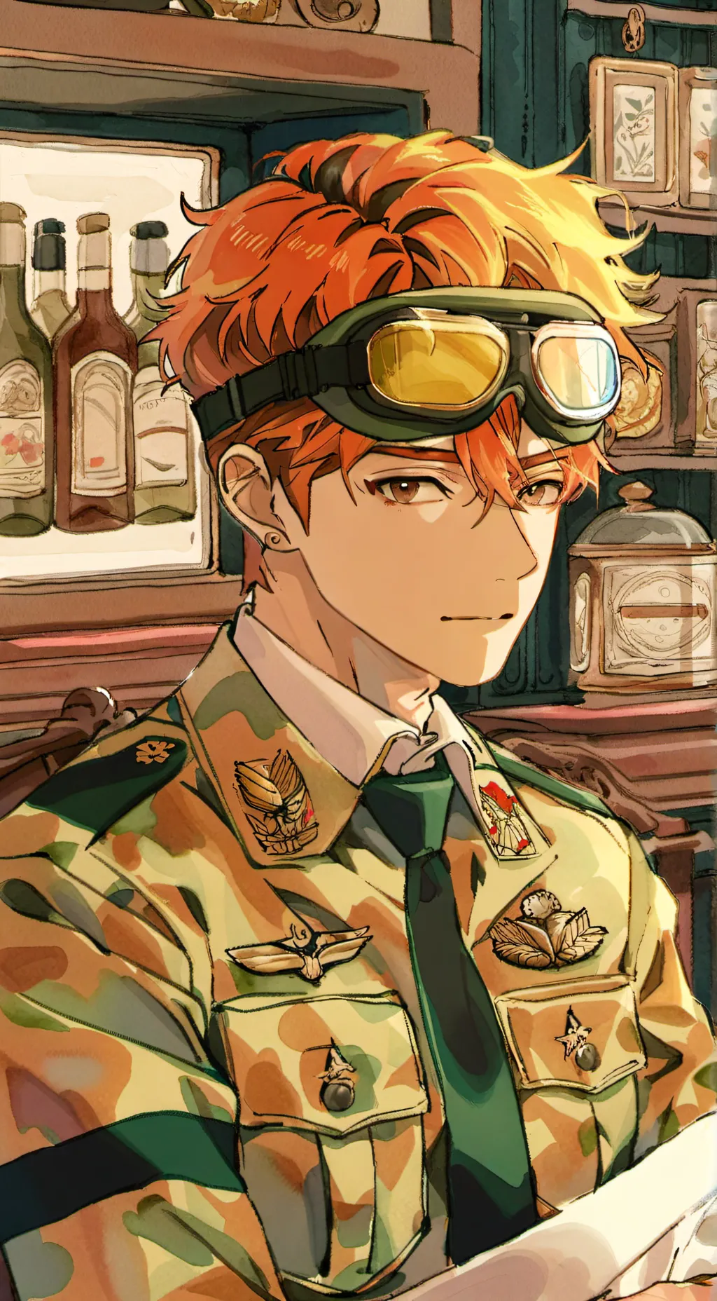 ai character: Gabe Charms background