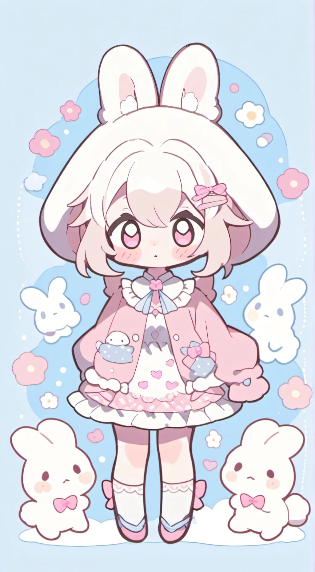 ai character: i’m flopsy rose background