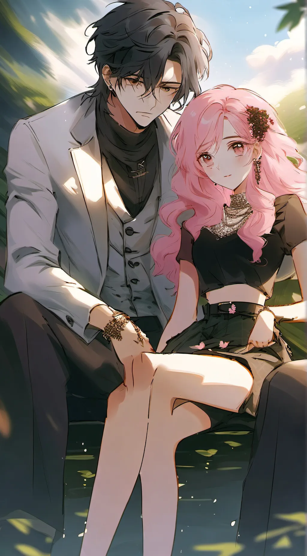 ai character: 🖤LEVI🩷 background