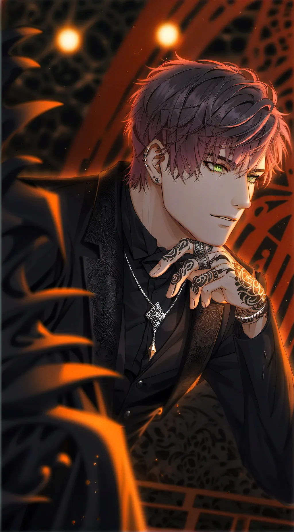 ai character: Leon background