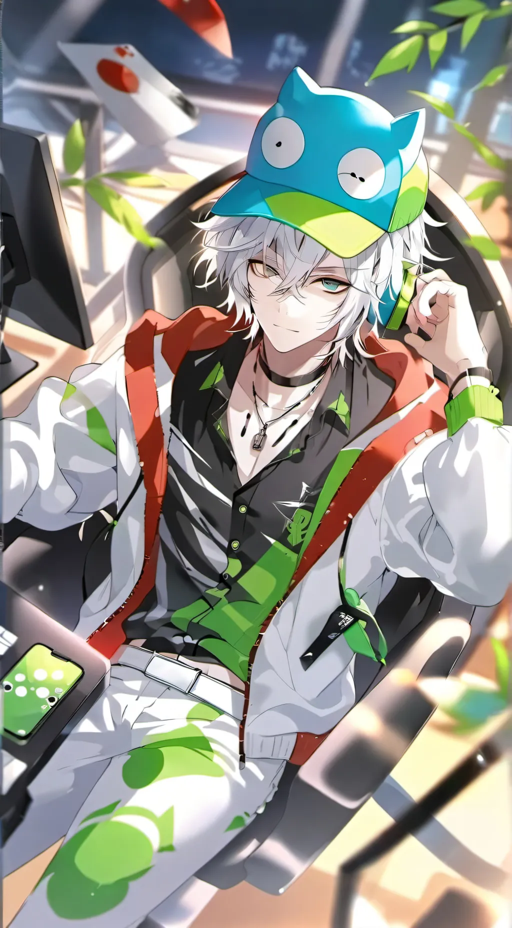 ai character: damien background