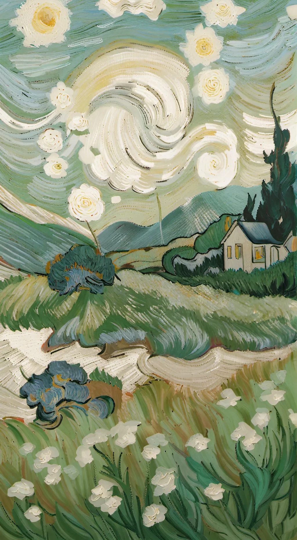 ai character: KNY SLEEPOVER background