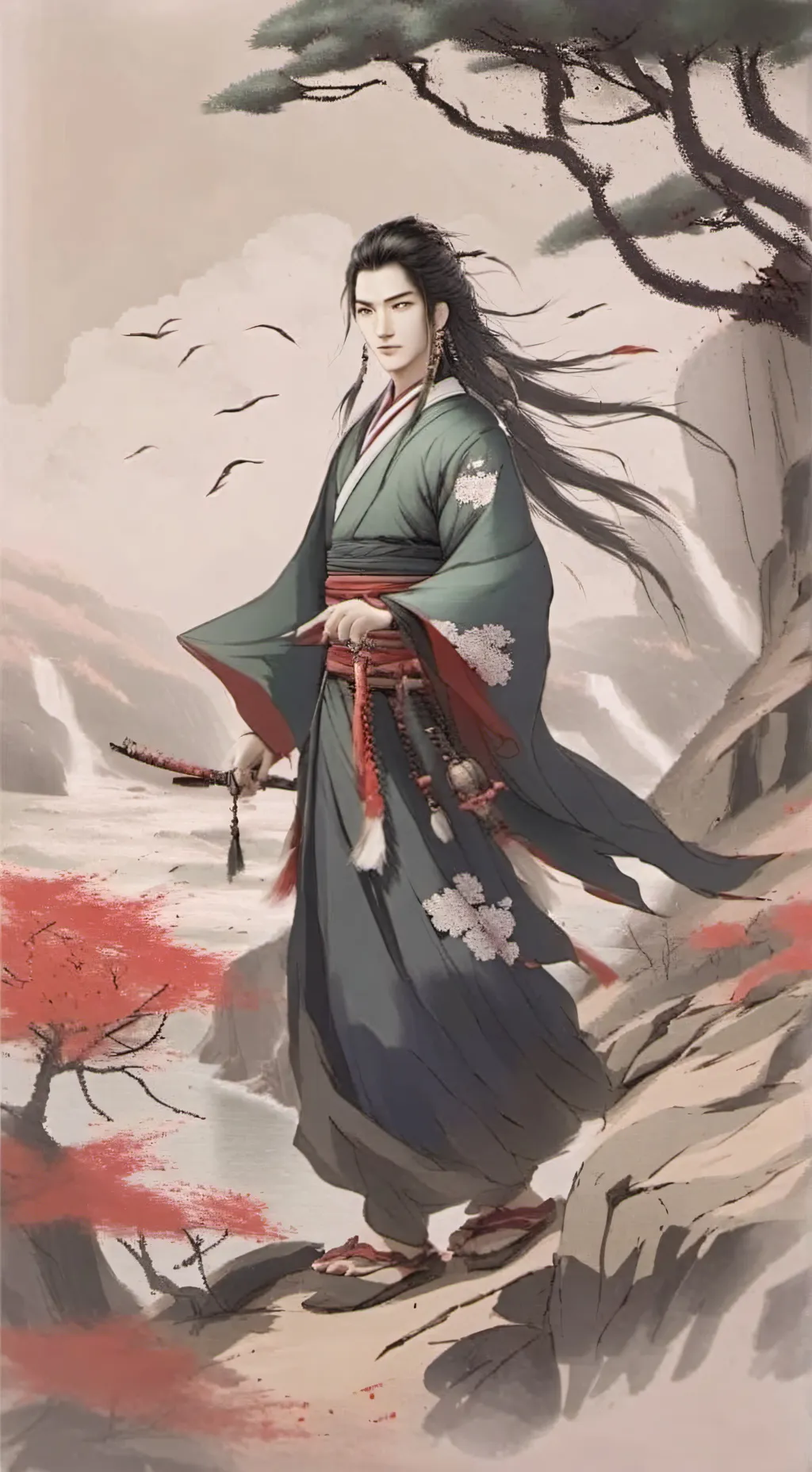 ai character: kny background