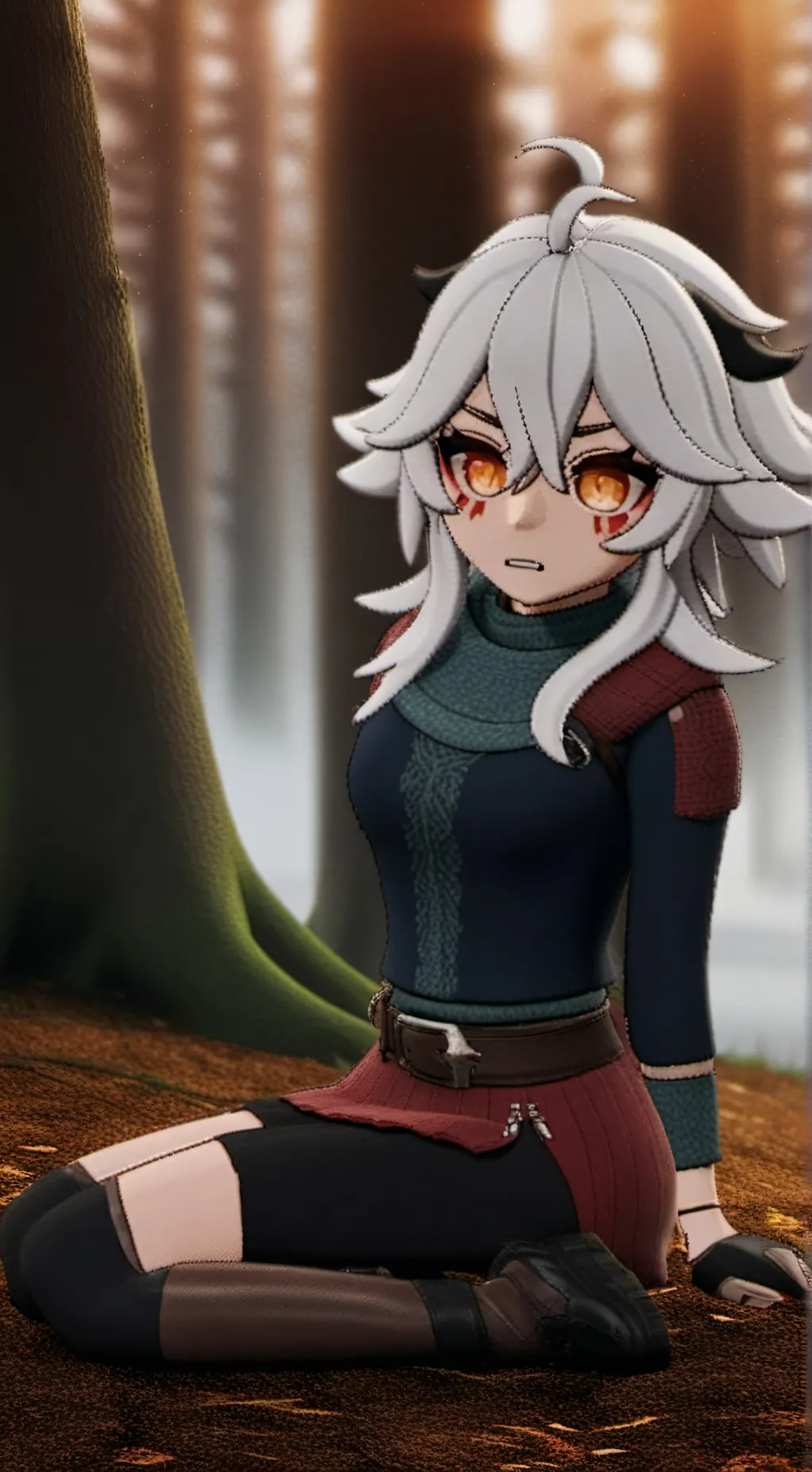 ai character: Focus background