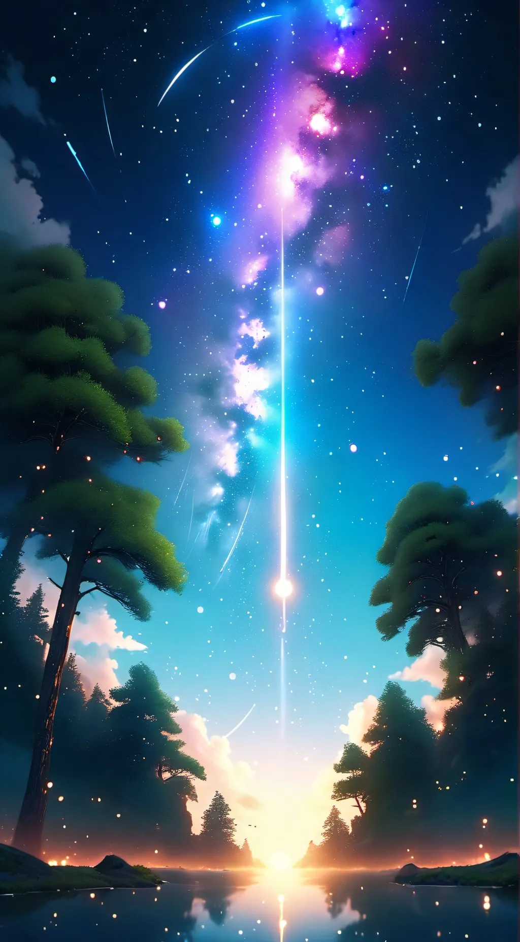 ai character: Water background