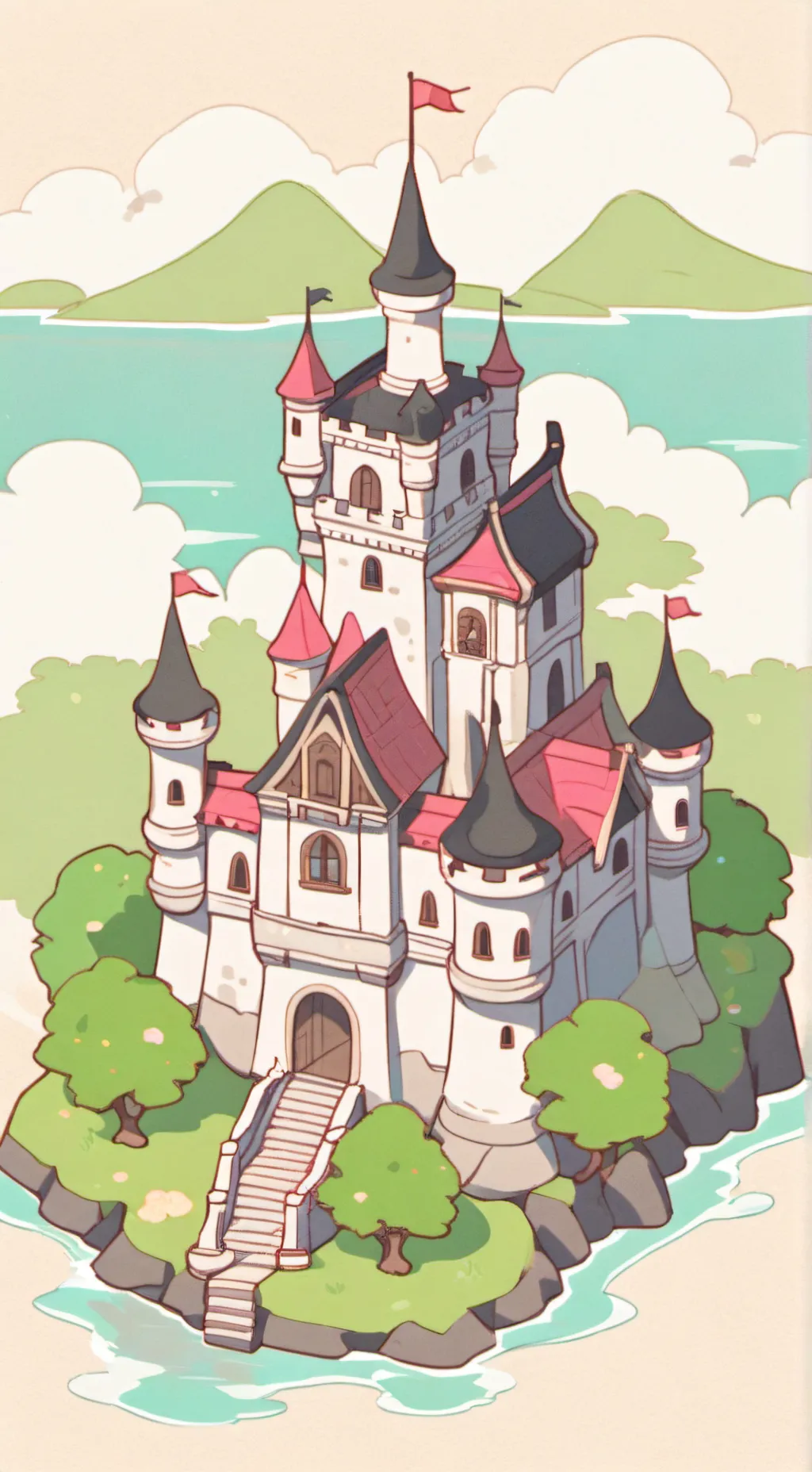 ai character: Hogwarts  background