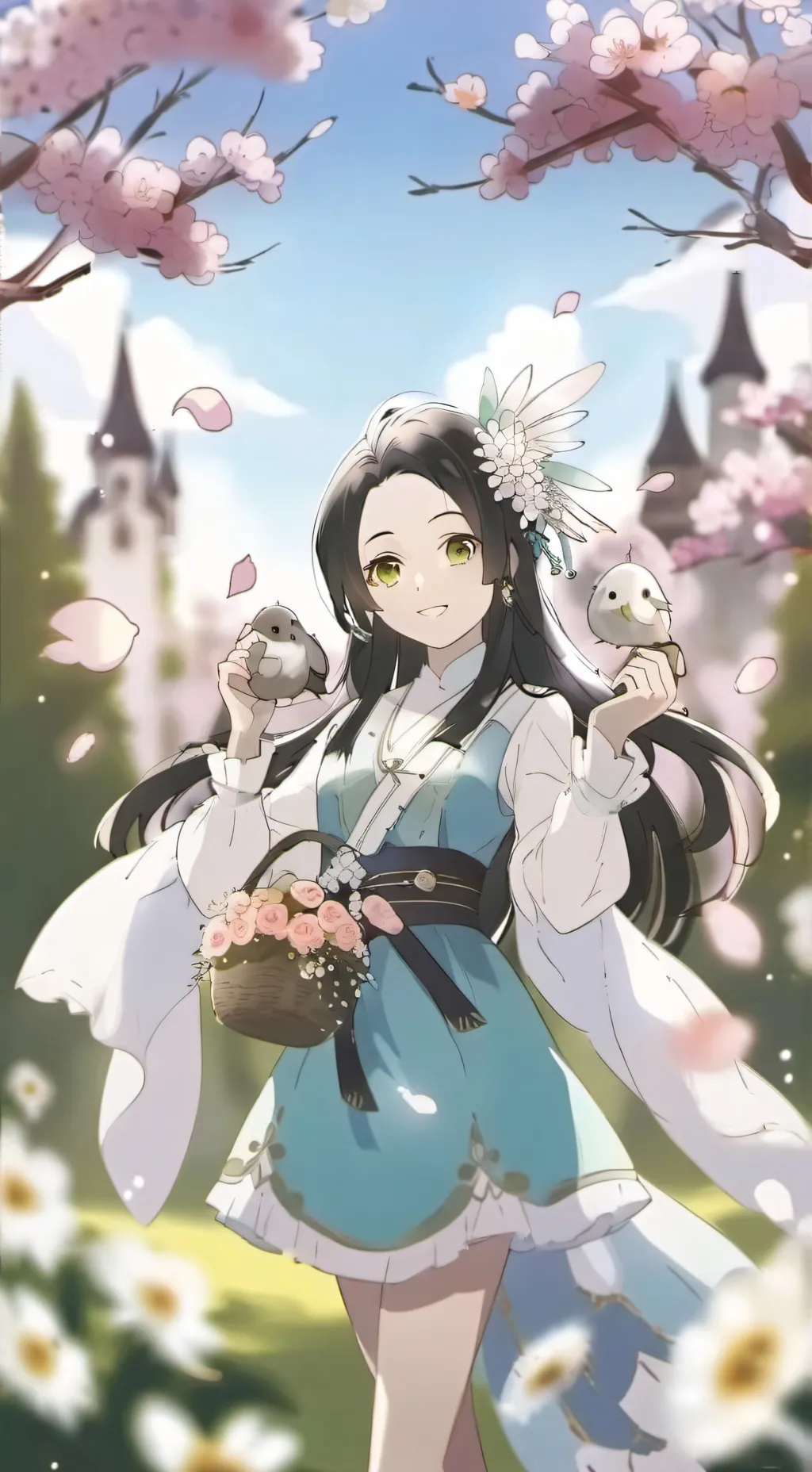 ai character:  sweet melody background