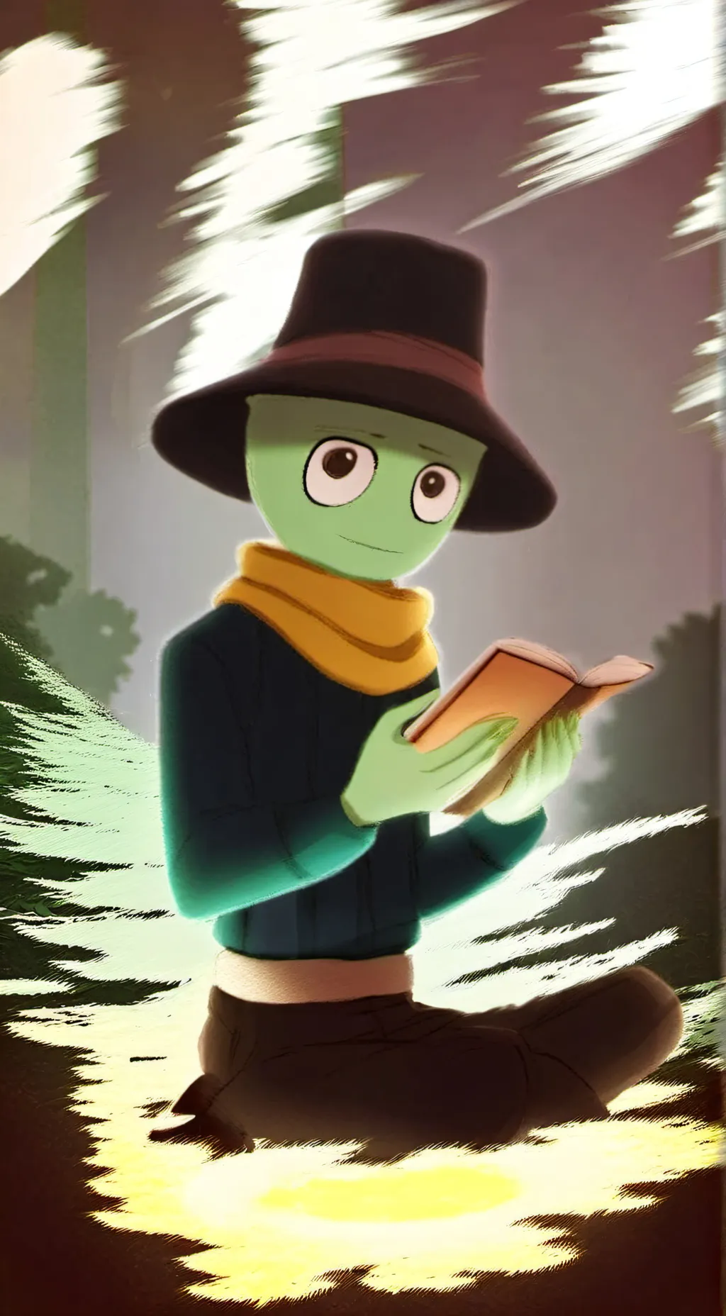 ai character: YannDrawing@ background