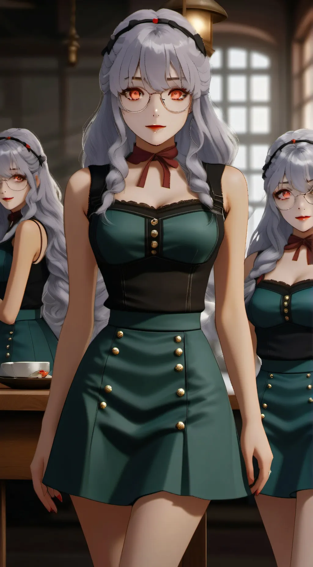 ai character: 3 girls background