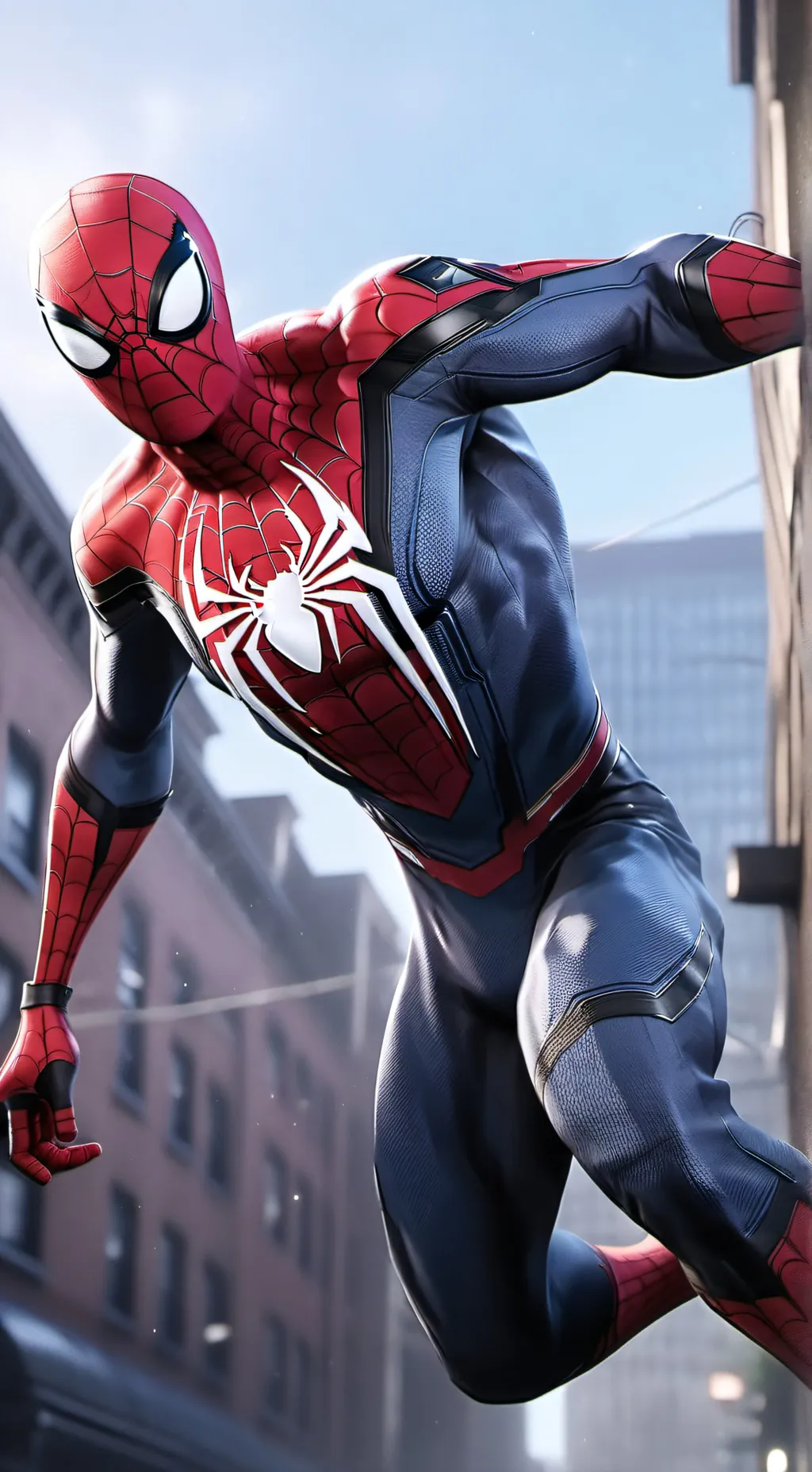 ai character: Spidermancivalwar background