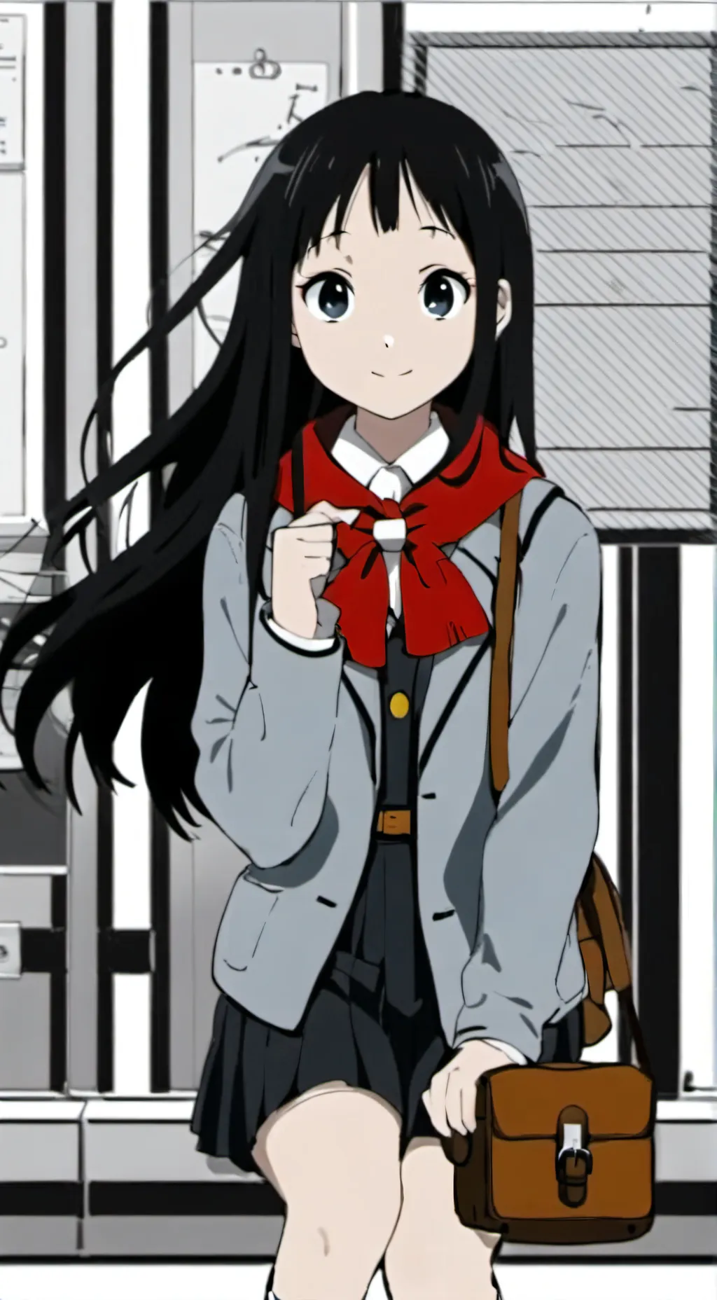 ai character: lilac background