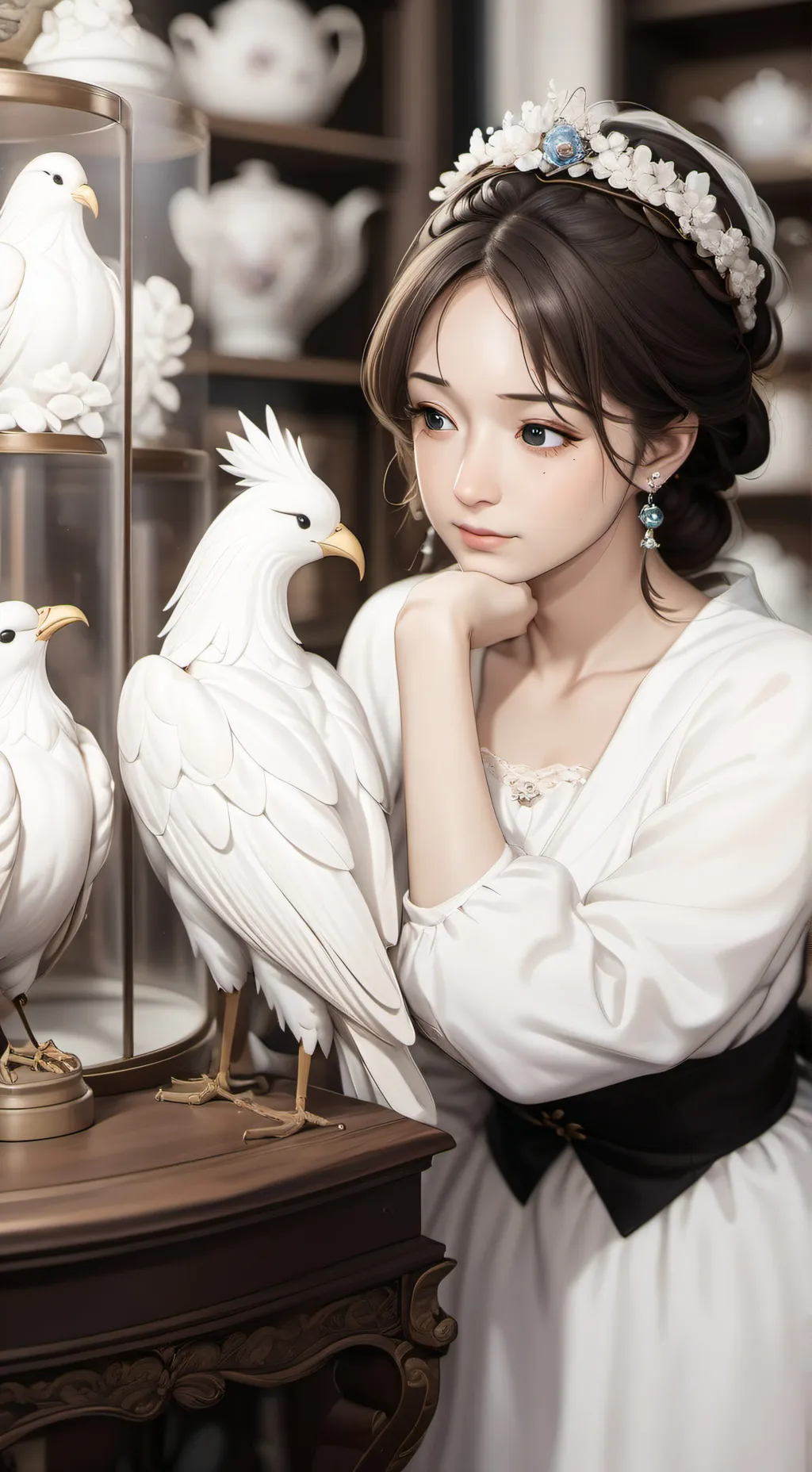 ai character: queen background