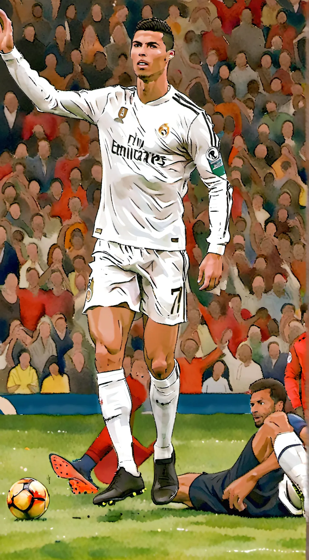 ai character: If you were CR7  background