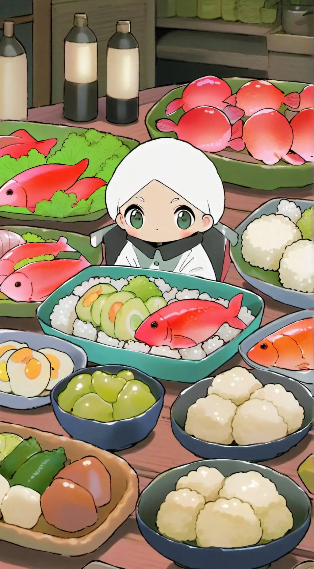 ai character: fpe aquarium au background