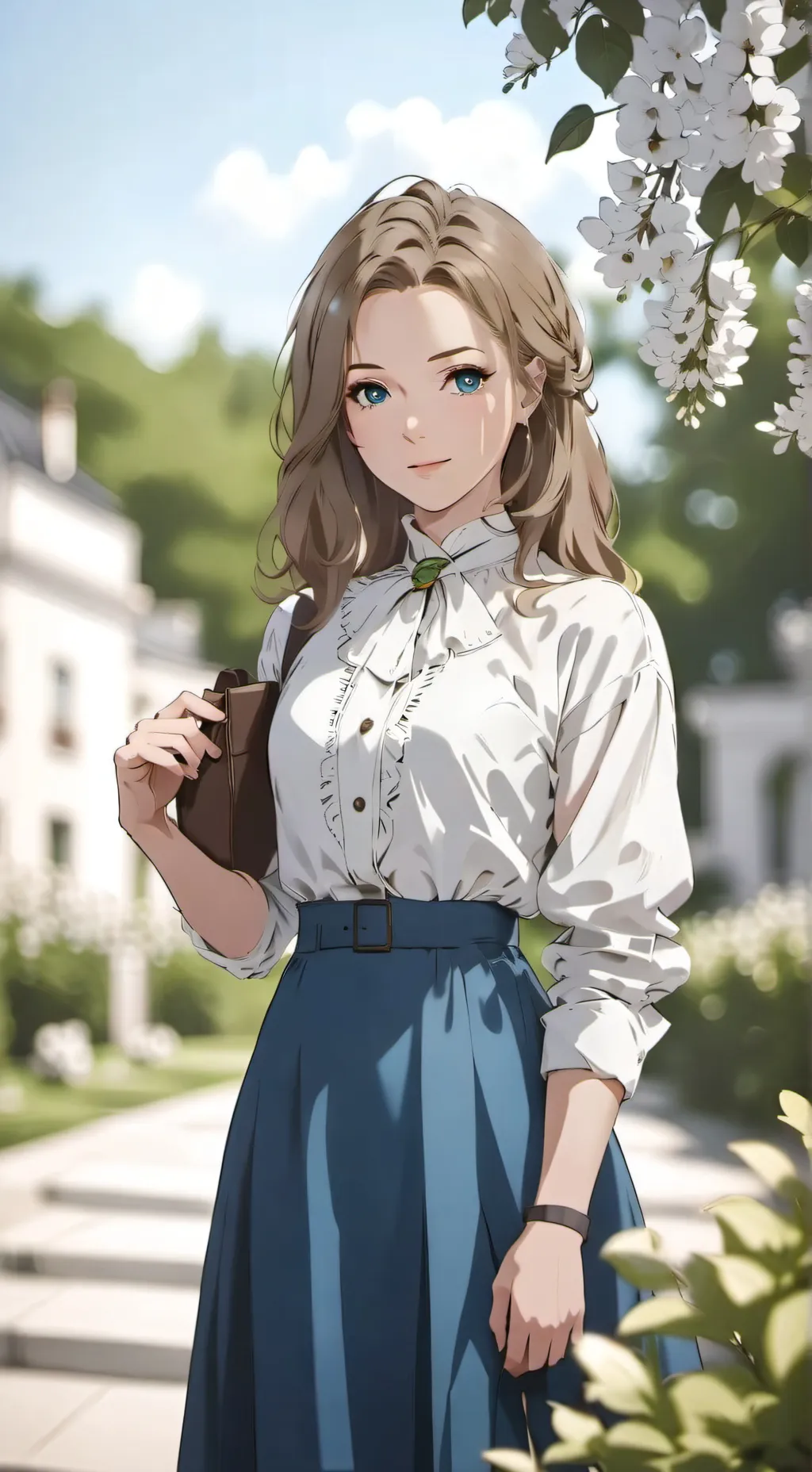 ai character: Élise morel  background