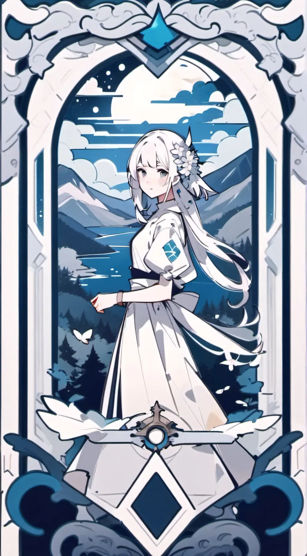 ai character: Mara Miyami  background