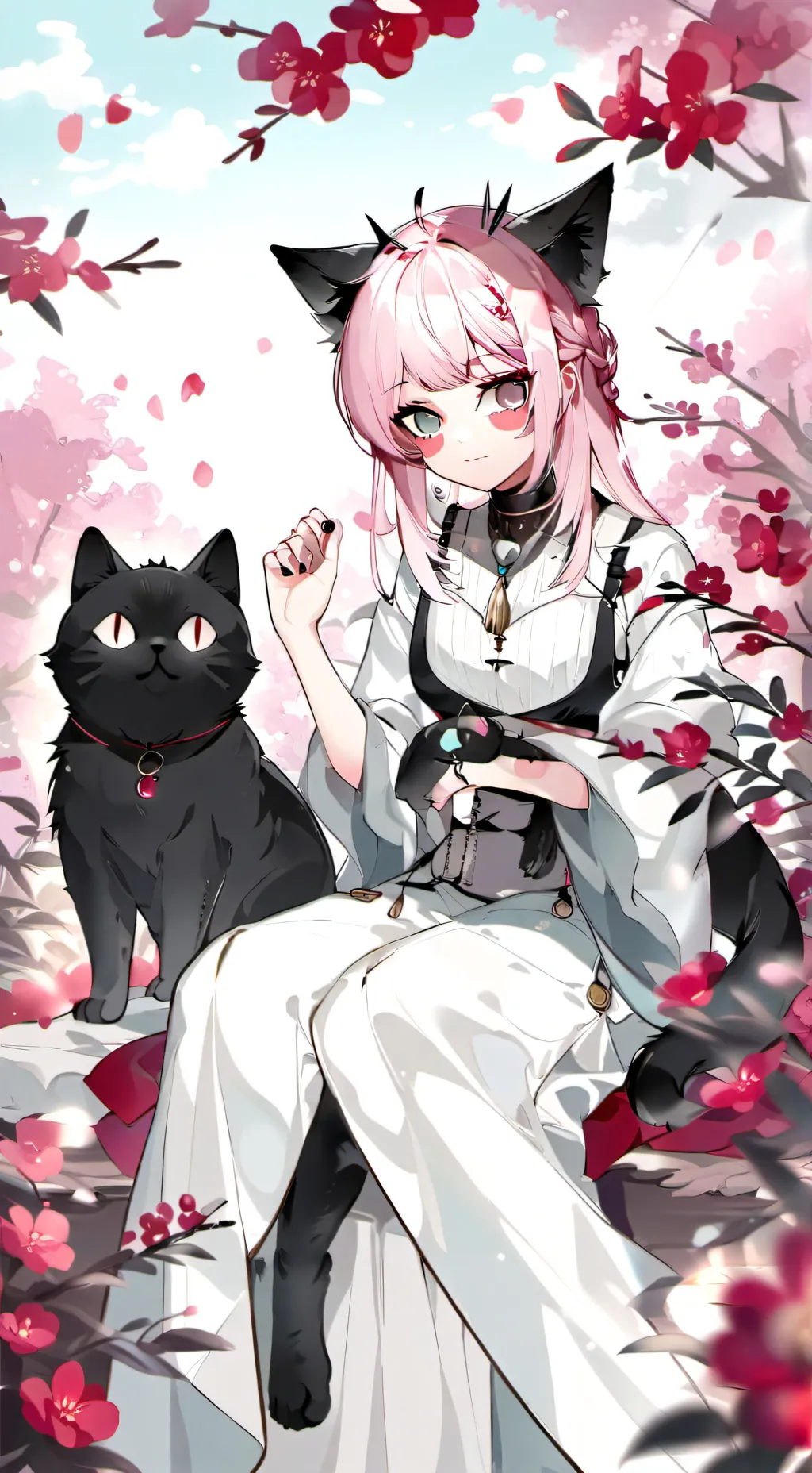 ai character: jjk cats background