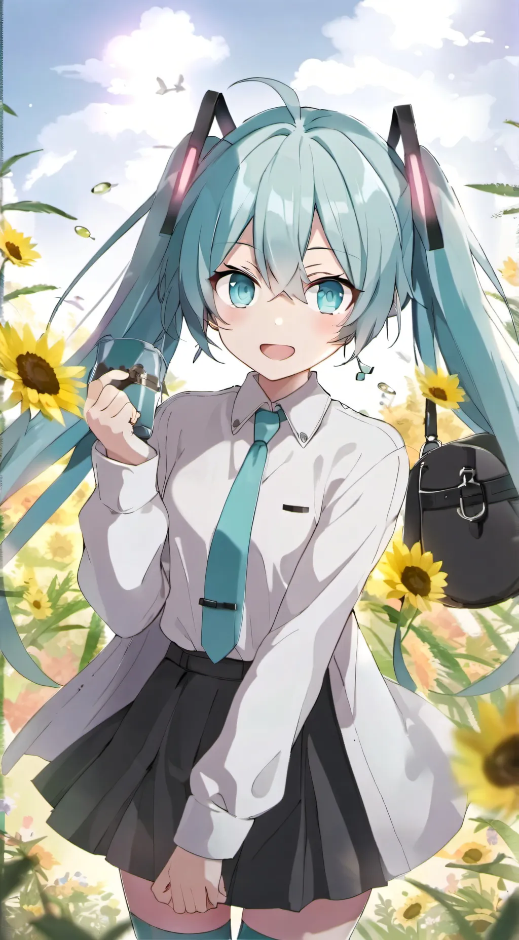 ai character: hatsune miku background