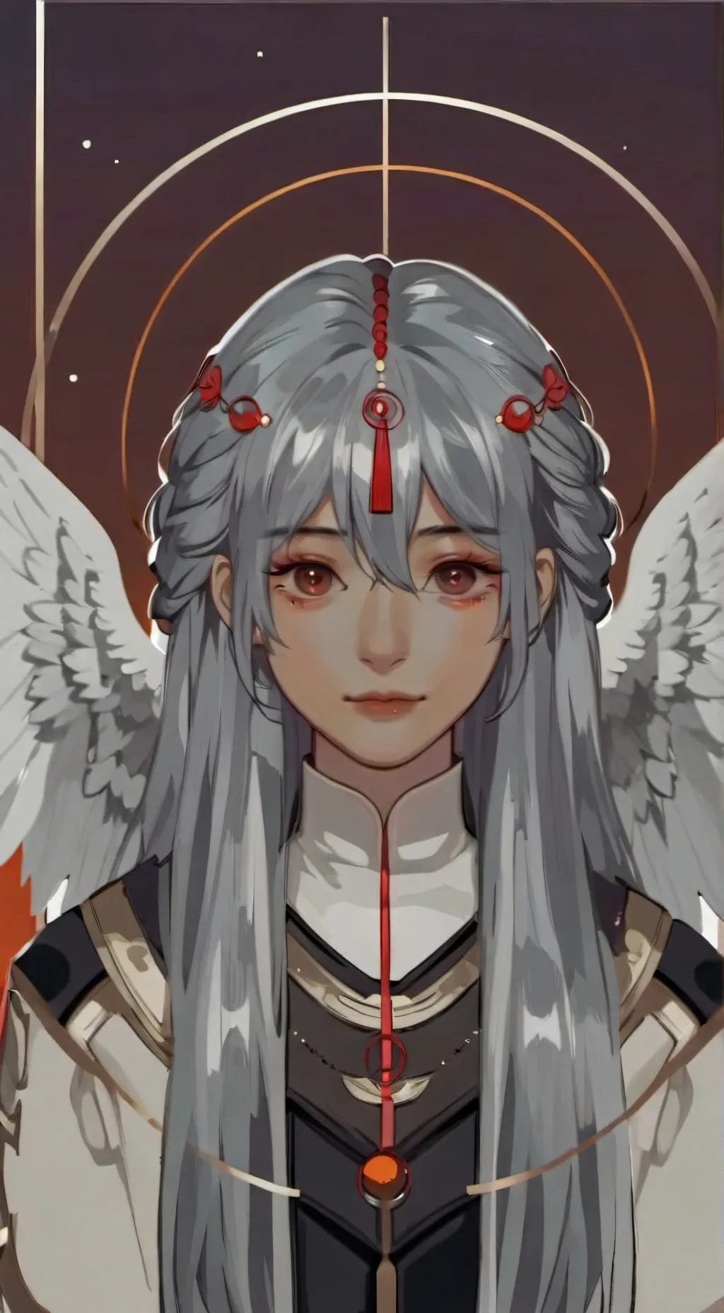ai character: 🖤🤍Angel 🤍🖤 background