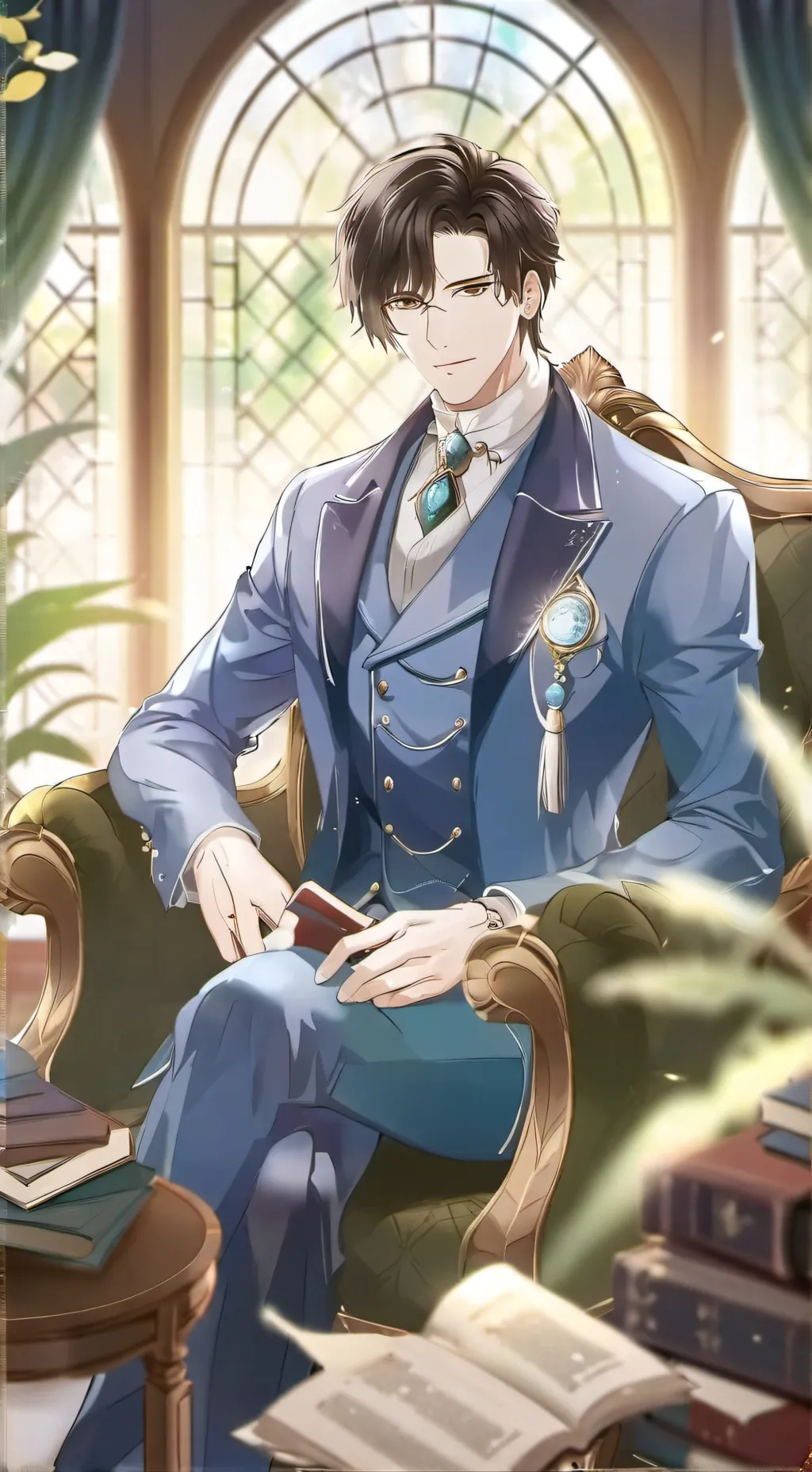 ai character: :) background