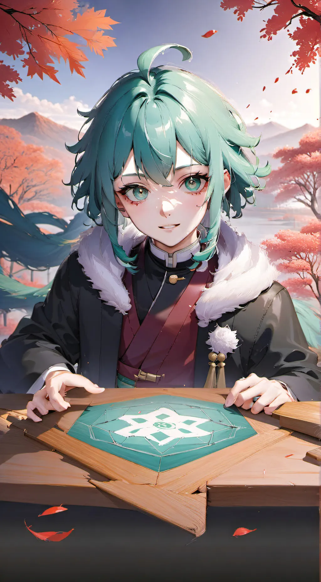 ai character: Muichiro  background