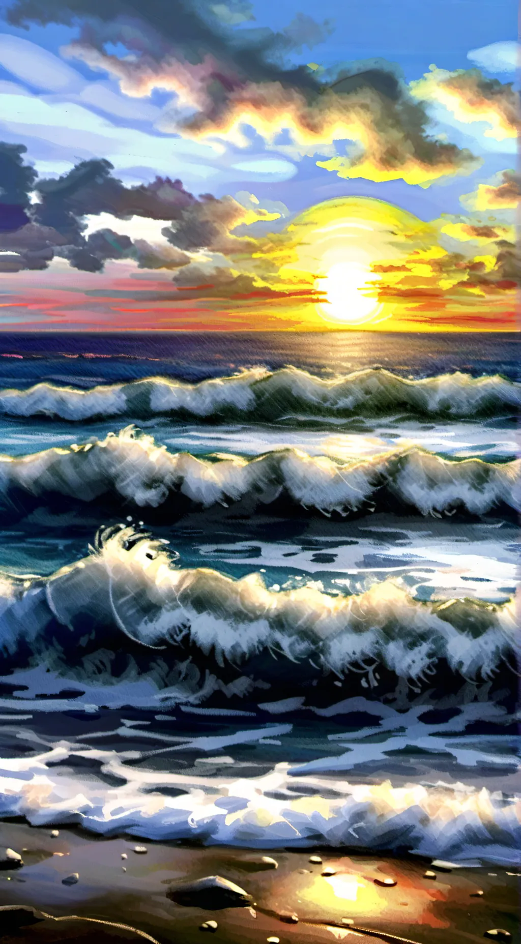 ai character: MHA beach ⛱️ background